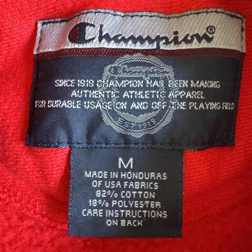 Vintage Champion University Of Maryland Crewneck‎ Sweatshirt Pullover Red Sz M